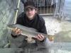 Sommer 2006 , eine schöne Barbe aus dem Rhein (Köln), 67 cm , gefangen auf Made udn Futterkorp