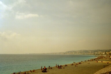 Am Strand in Nizza (0m)