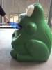 Lustiger Mülleimer als Frosch - oder Frosch als Mülleimer...?
