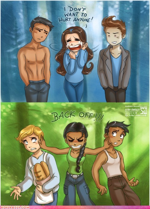 funny-celebrity-pictures-twilight-vs-the-hunger-games