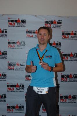 Frisch geduscht nach dem Rennen 