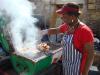 Jerk Chicken auf dem Notting Hill Carnival in London/England