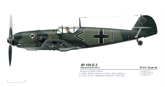 Bf-109-E-3-Walter-Radlick