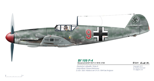 Bf-109-F-4-W-Nr-8166-Rote-9