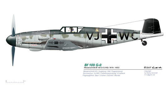 Bf-109-G-0-V48-V-Leitwerk