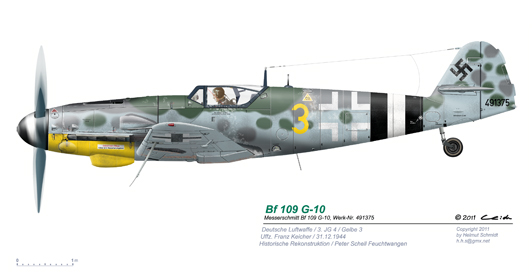 Bf-109-G-10-Gelbe-3-W-Nr-491375-P2-