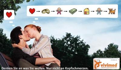 Kopfschmerz-Kuss