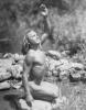 Nature Boy, Maximillian Sikinger, at home in the Santa Monica Mountains, 1946. Max left Germany in 1935 then made his way to Southern California where he inspired many American kids to become "Nature Boys". By the 1960s, he was a regular fixture at pop festivals and concerts and was considered a guru to many Topanga hippies.