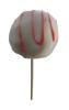 Cake Pop mit roter Deko