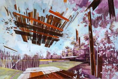 David Schnell, Acryl auf Leinwand, 2005