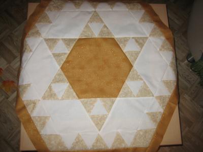 beige-Weihnachtsdecke