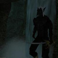 Eine Düstere Gestalt der Kajit Rasse Eine Düstere Gestalt der Kajit Rasse