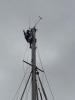 Victory!!! 2 Antennen und der Windgeber sind montiert
