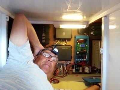 Der stolze Kapitän und Beinahe-Elektriker
