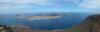 Blick vom Mirador auf La Graciosa...