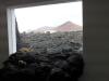 Die Lava drigt durchs Fenster