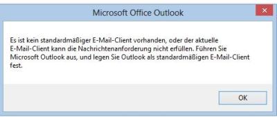 Fehlermeldung-Outlook