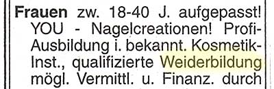 weiderbildung