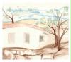 Hof/Aquarell/Amrei Cordula
