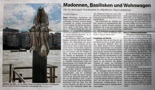 Baseler-Zeitung-zur-Art-Basel-Ferryman-faehrmann-public-art-project-time-guards-waechter-manfred-kielnhofer
