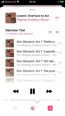 Wenn ich heute Opern höre, so tue ich das auf meinem iPhone in Verbindung mit Apple Music!