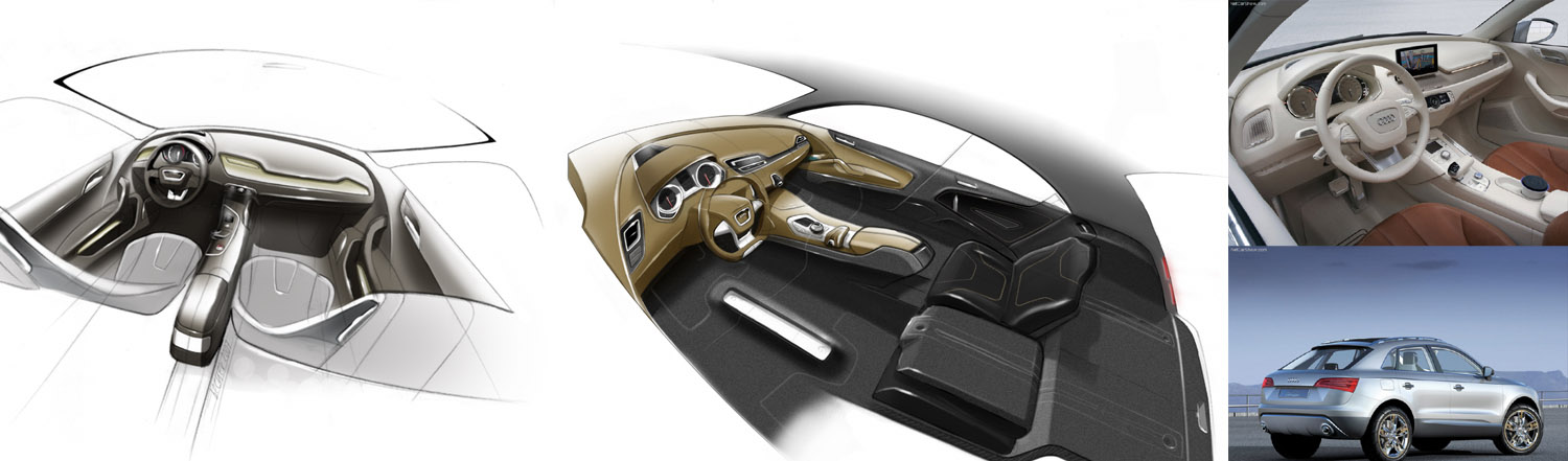 my work on the audi cross coupe interior