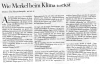 Beim Klimaschutz ist Merkel knallharte Machtpolitikerin, und das Klima leidet. Beim Klimaschutz ist Merkel knallharte Machtpolitikerin, und das Klima leidet.
