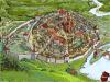 Stadt-im-Mittelalter-und-Mauer
