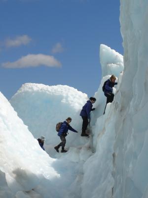 kletternde Touris