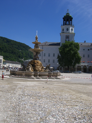 Residenzplatz im Originalzustand