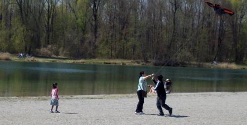 japanische Familie am Kuhsee