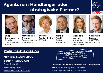 FHWien-Kommunikationsmanagement_Pod-Disk_Agenturen, Gneisz, Bredl, Tschernutter, Demner, Martin, Loudon
