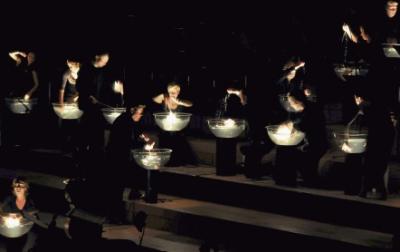 Wasser ist Licht: Taufe und Passion verschwimmen bei Tan Dun zum naturhaften Erlösungsmysterium. (Foto: Internationale Bachakademie/Schneider)