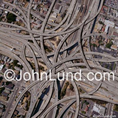 Complex-Freeway-Interchange-Cloverleaf