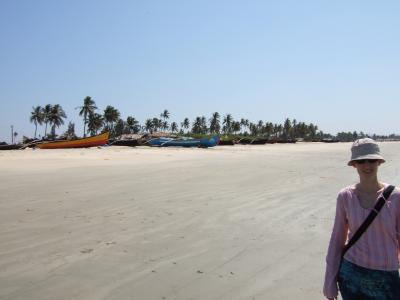 Ramona am Strand von Benaulim