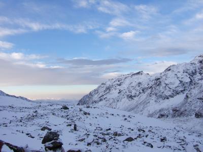 Aufstieg "Viewpoint Goechala"