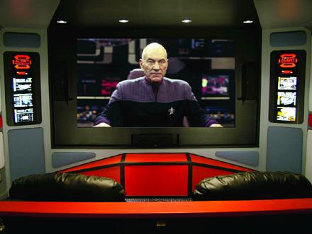 Heimkino im Design der Brücke des Raumschiffs Enterprise 1701!