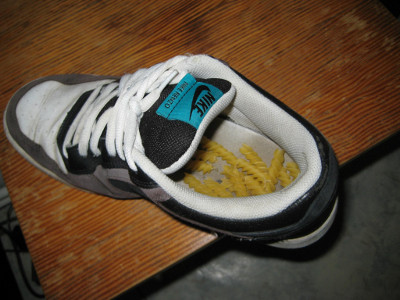 Nudeln im Schuh Nudeln im Schuh