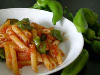 Penne con peperoni frigitelli fertig