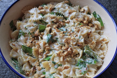 Farfalle-mit-Seidentofu-Sosse