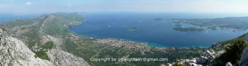 Orebić Foto Canvas - You can order the picture "Orebić with Skoji islands" on a photo canvas with a spruce frame.