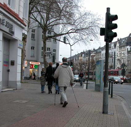 Am-Stock-gehen