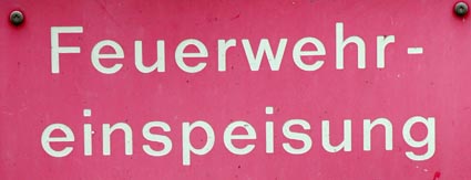 Feuerwehreinspeisung