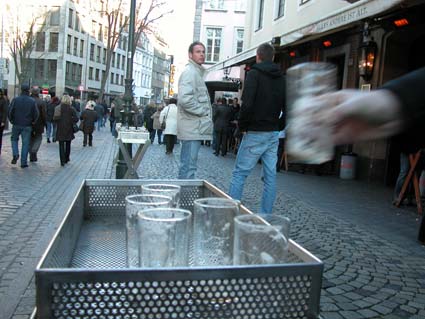 Glas-abstellen