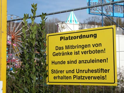 Platzordnung