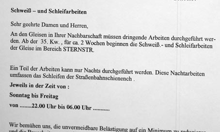 Schienen-schleifen