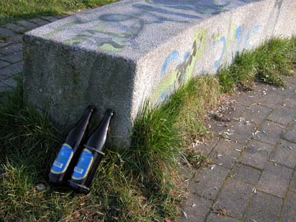 Sitzgelegenheit-Flaschen