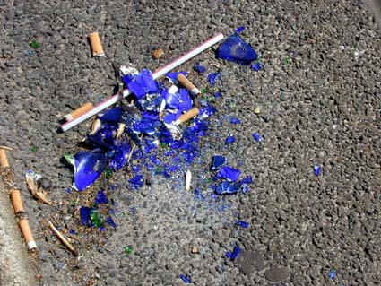 blaue-Scherben