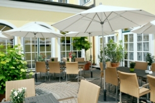 Innenhof des Romantik Hotel Goldener Stern