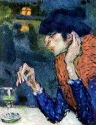Picasso-bleue-blue-period-buveuse-d-absinthe